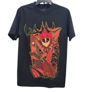 Hazbin Hotel x Hot Topic Black Alastor Grinning Radio Demon Graphic Tee Adult S